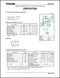 Click here to download 2SK3078A Datasheet