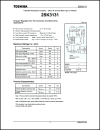 Click here to download 2SK3131 Datasheet