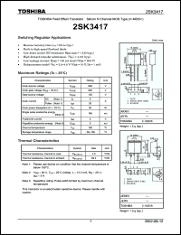 Click here to download 2SK3417 Datasheet