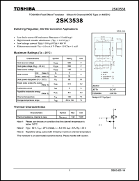 Click here to download 2SK3538 Datasheet