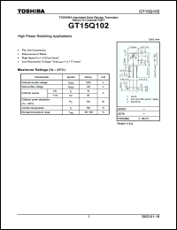 Click here to download GT15Q102 Datasheet