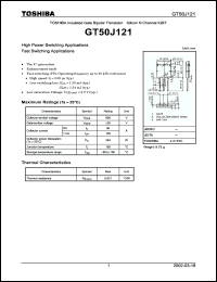 Click here to download GT50J121 Datasheet