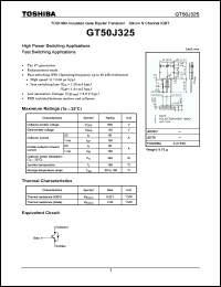 Click here to download GT50J325 Datasheet
