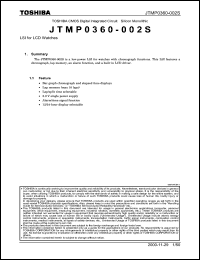 Click here to download JTMP0360-002 Datasheet