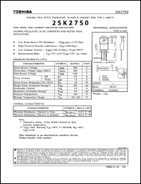 Click here to download K2750 Datasheet