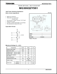 Click here to download MG300Q2YS61 Datasheet