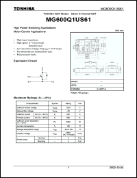 Click here to download MG600Q1US61 Datasheet