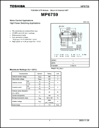 Click here to download MP6759 Datasheet