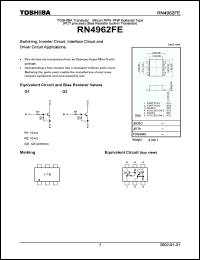 Click here to download RN4962 Datasheet