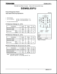Click here to download SSM6L05 Datasheet