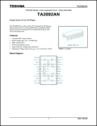 Click here to download TA2092AN Datasheet