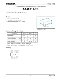 Click here to download TA4011AFE Datasheet