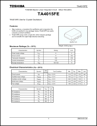 Click here to download TA4015FE Datasheet
