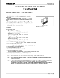 Click here to download TB2903HQ Datasheet