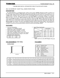 Click here to download TC55V400AFT-55 Datasheet
