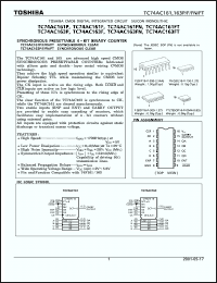 Click here to download TC74AC163FT Datasheet