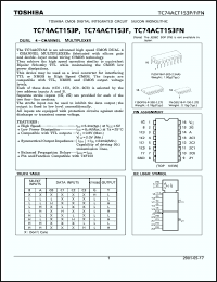 Click here to download TC74ACT153FN Datasheet