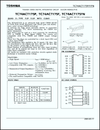 Click here to download TC74ACT175F Datasheet