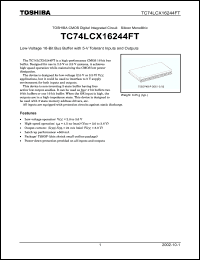 Click here to download TC74LCX16244FT Datasheet