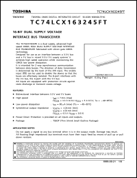 Click here to download TC74LCX163245 Datasheet