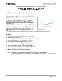 Click here to download TC74LCX164245FT Datasheet