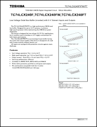 Click here to download TC74LCX240F Datasheet