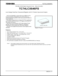 Click here to download TC74LCX646FS Datasheet