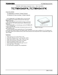 Click here to download TC7MH541FK Datasheet