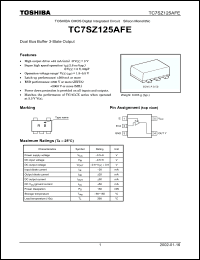 Click here to download TC7SZ125AFE Datasheet