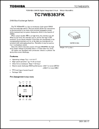 Click here to download TC7WB383FK Datasheet