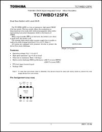Click here to download TC7WBD125FK Datasheet