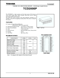 Click here to download TCD2000P Datasheet