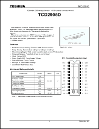 Click here to download TCD2905 Datasheet