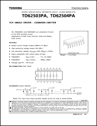 Click here to download TD62503PA Datasheet
