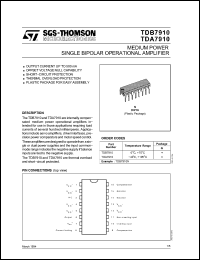 Click here to download TDA7910 Datasheet