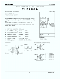 Click here to download TLP206 Datasheet