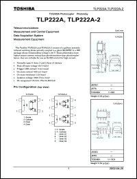 Click here to download TLP222A-2 Datasheet
