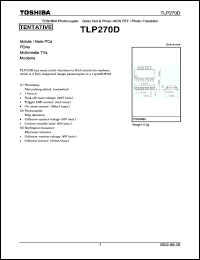 Click here to download TLP270 Datasheet