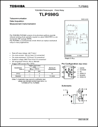 Click here to download TLP598G Datasheet
