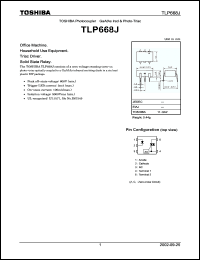 Click here to download TLP668J Datasheet
