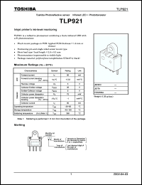 Click here to download TLP921 Datasheet