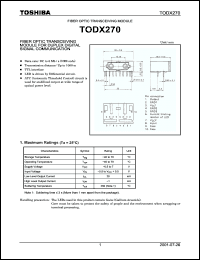 Click here to download TODX270 Datasheet