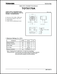 Click here to download TOTX170A Datasheet