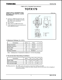 Click here to download TOTX179 Datasheet