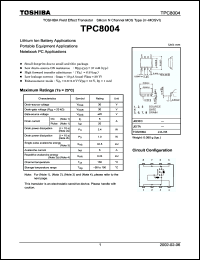 Click here to download TPC8004 Datasheet