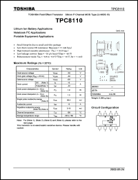 Click here to download TPC8110 Datasheet