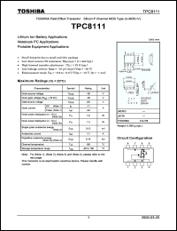Click here to download TPC8111 Datasheet