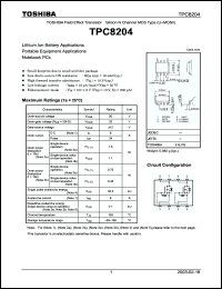 Click here to download TPC8204 Datasheet