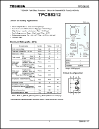 Click here to download TPCS8212 Datasheet