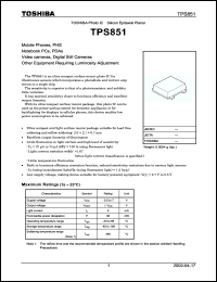 Click here to download TPS851 Datasheet